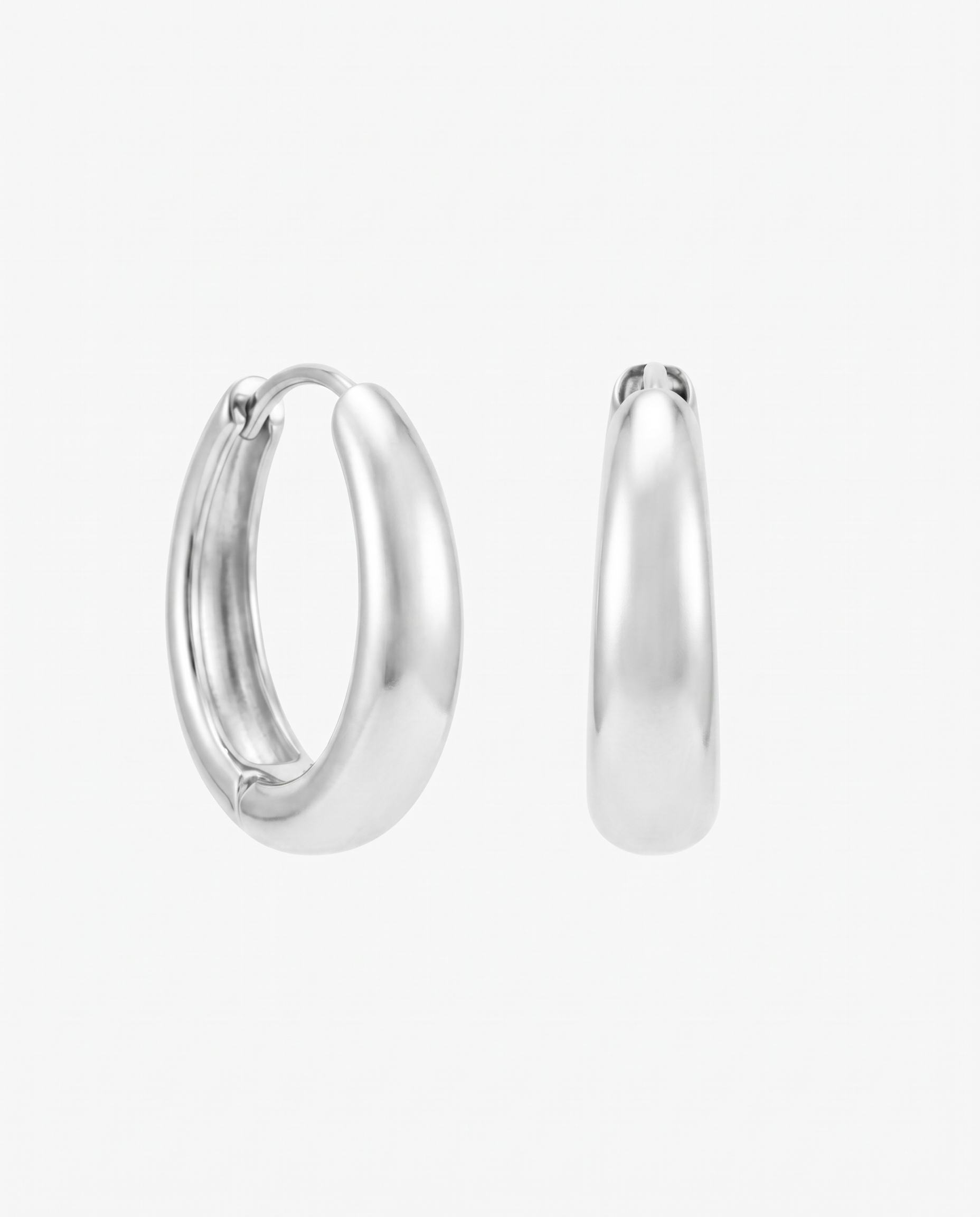 Zianne oval hoop earrings