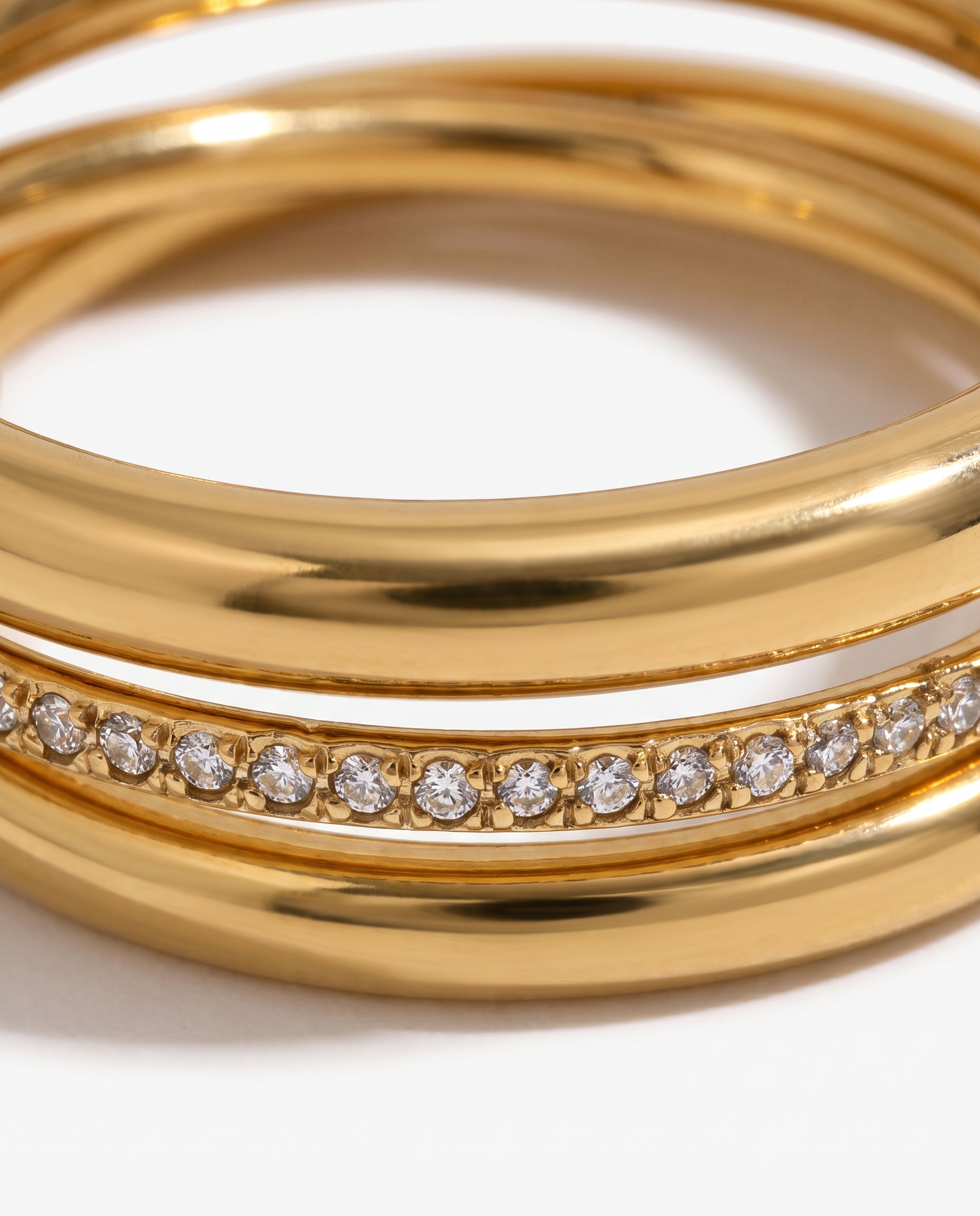 Spina - Stacked ring - Stainless steel