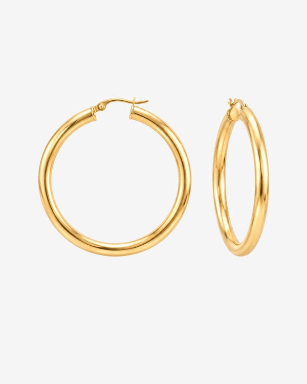 Hoop earrings big - Opulaire - WATERPROOF jewelry - 