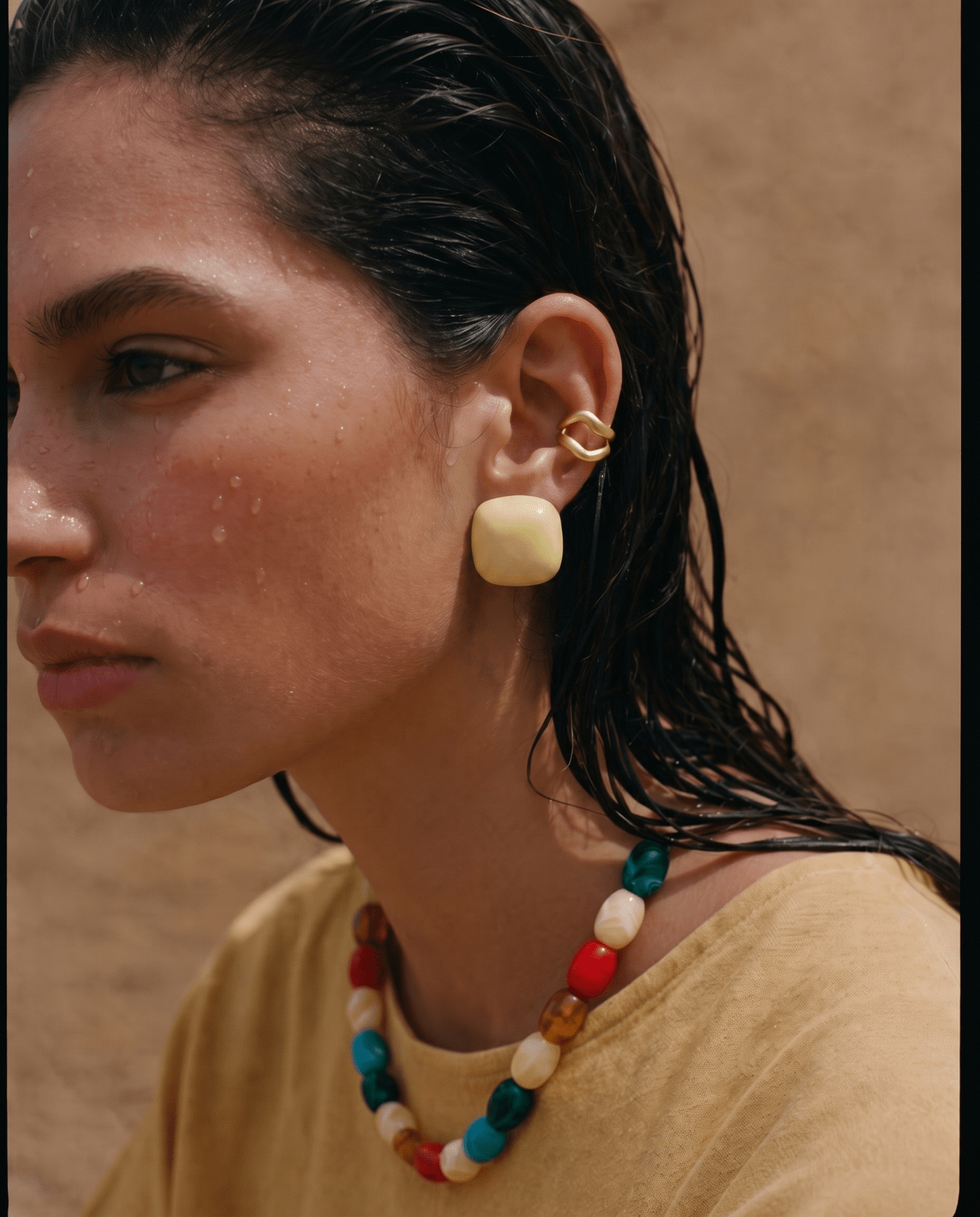 Ilyra earrings - Opulaire - WATERPROOF jewelry - Yellow -