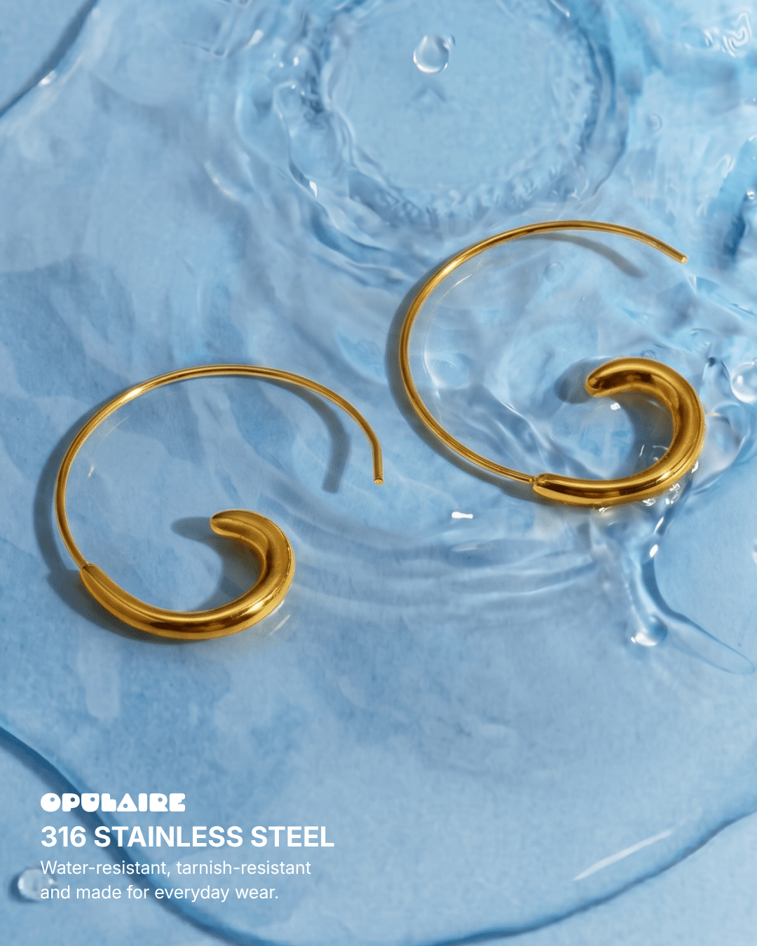 Imme earrings - Opulaire - WATERPROOF jewelry - 