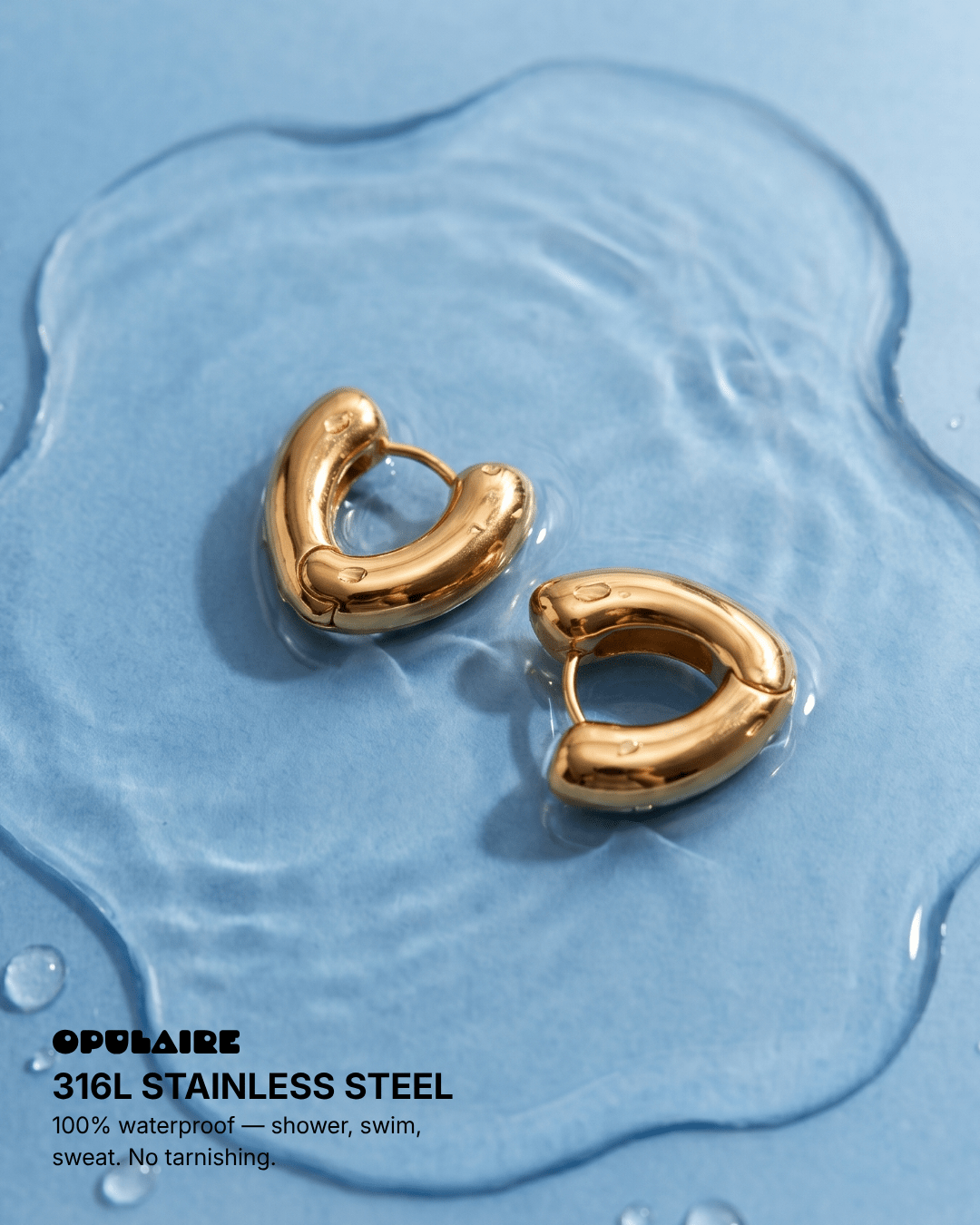 Julia earrings - Opulaire - WATERPROOF jewelry - 