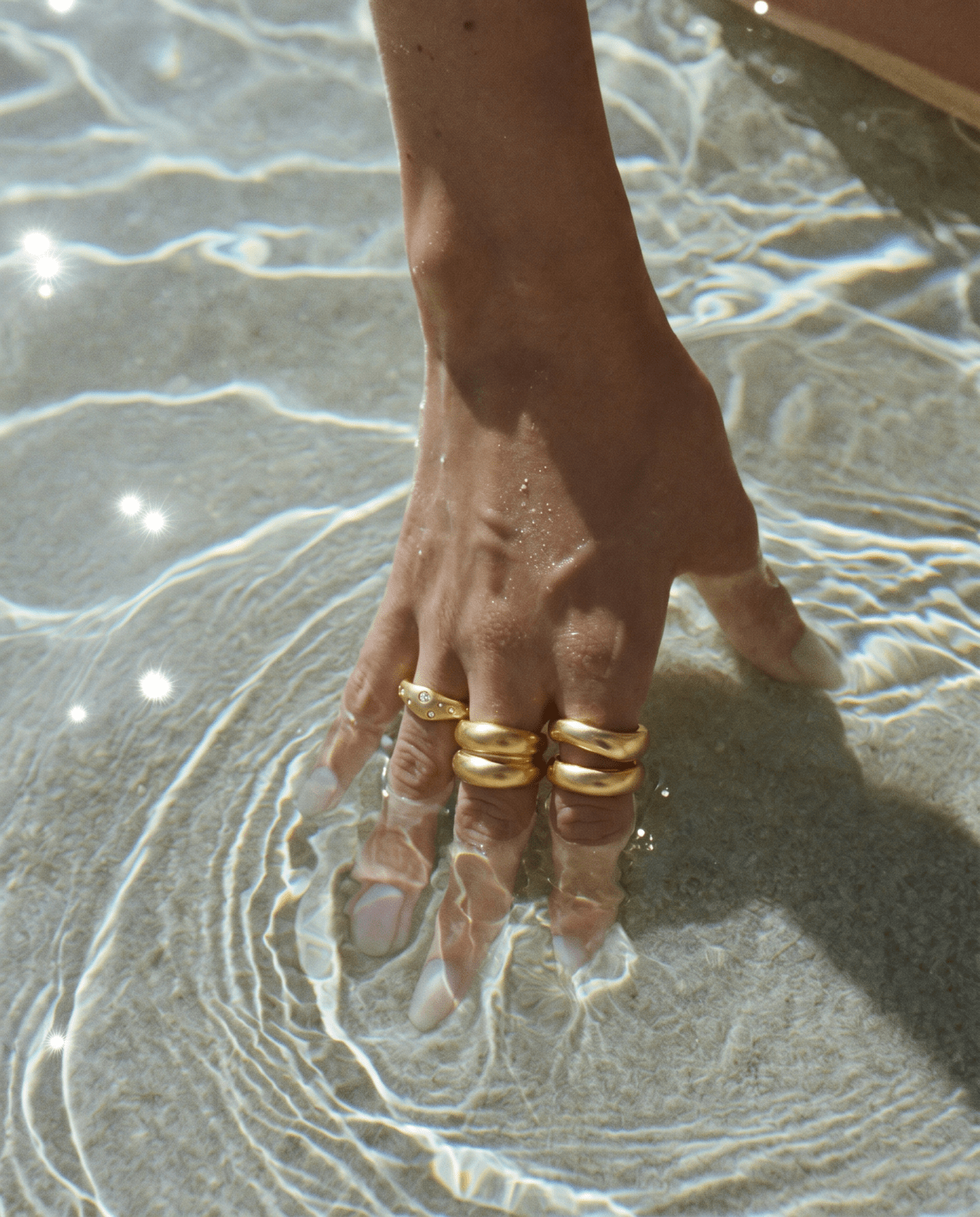 Lexie ring - Opulaire - WATERPROOF jewelry - Gold - Adjustable
