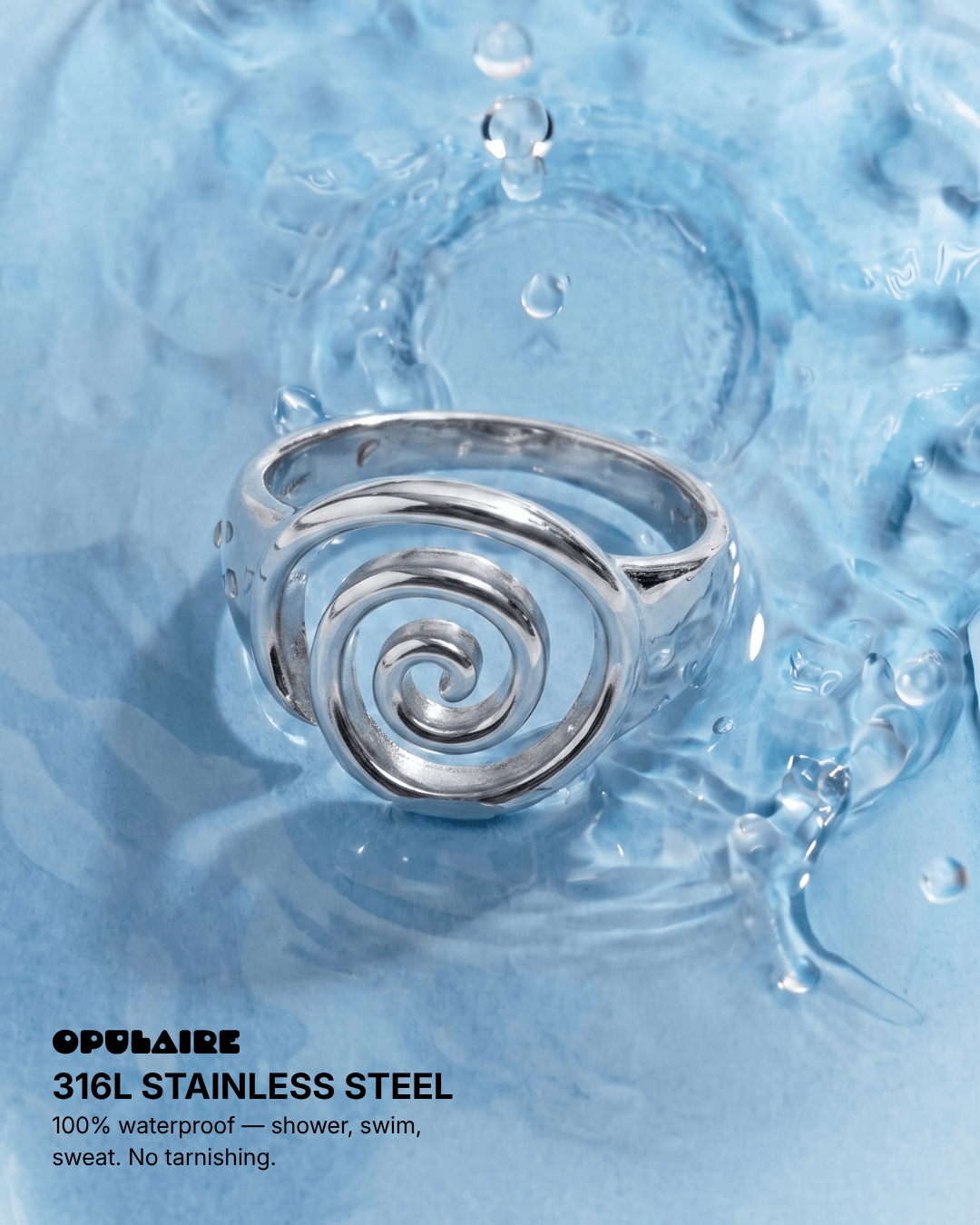 Liah ring - Opulaire - WATERPROOF jewelry - EU 52 -