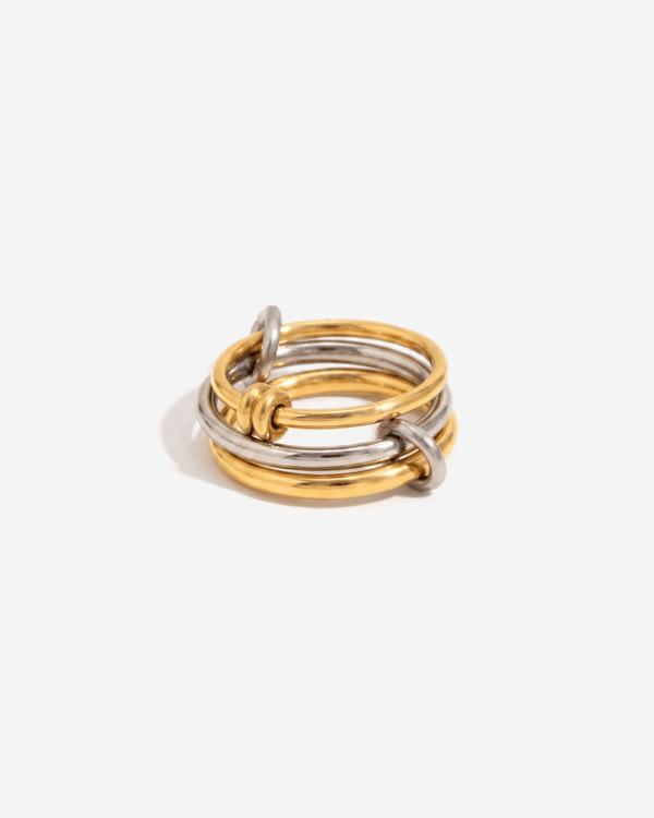 Lieke - Stacked ring - Stainless steel - Opulaire - WATERPROOF jewelry - EU 52 -
