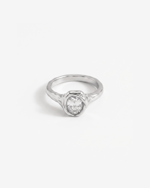 Lima - Stone ring - Stainless steel - Opulaire - WATERPROOF jewelry - EU 52 -