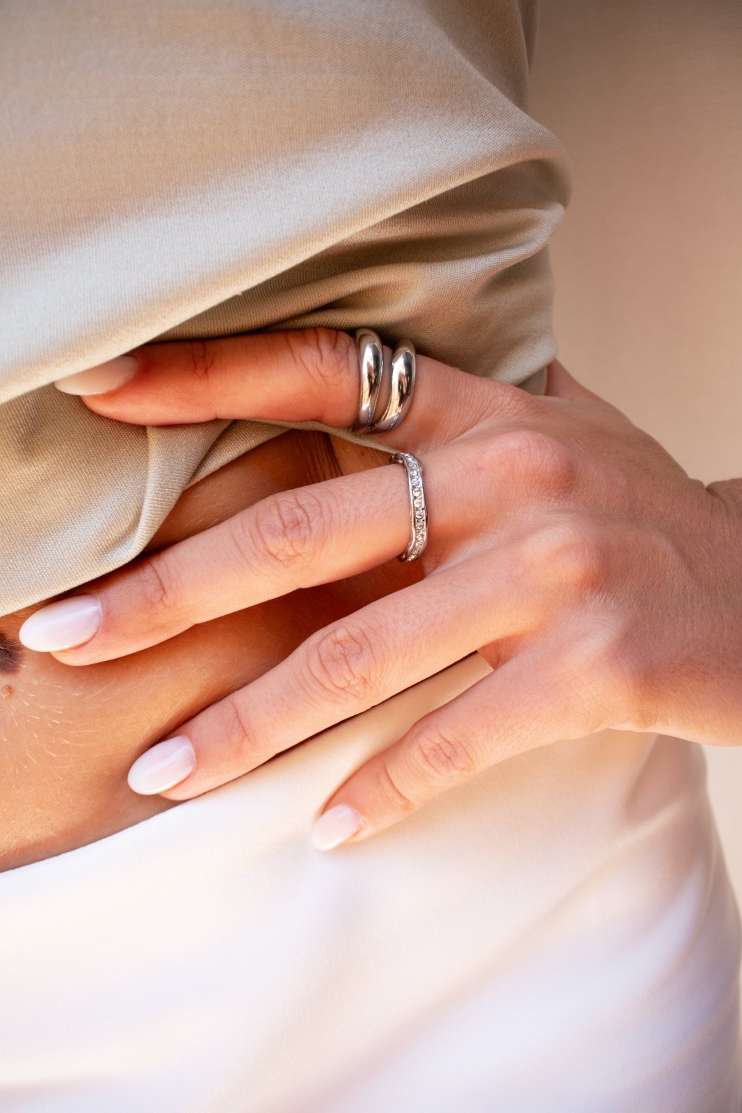 Livia ring - Opulaire - WATERPROOF jewelry - Gold - EU 52