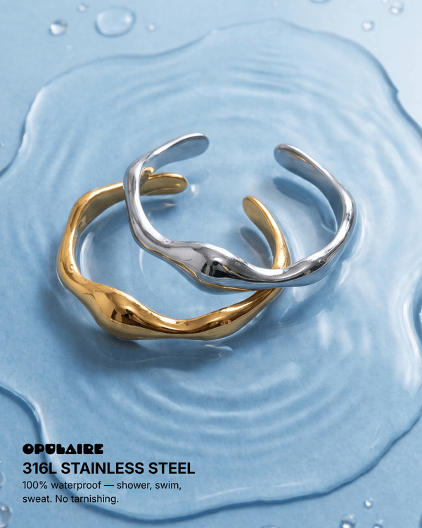 Maeve cuff bracelet - Opulaire - WATERPROOF jewelry - 