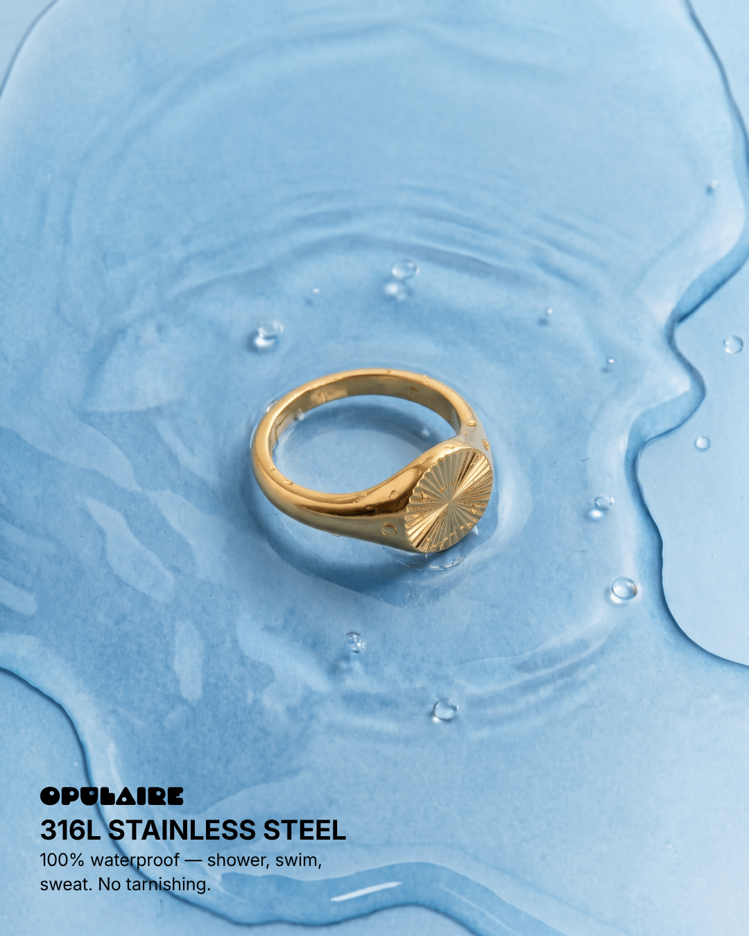 Maha ring - Opulaire - WATERPROOF jewelry - EU 52 -