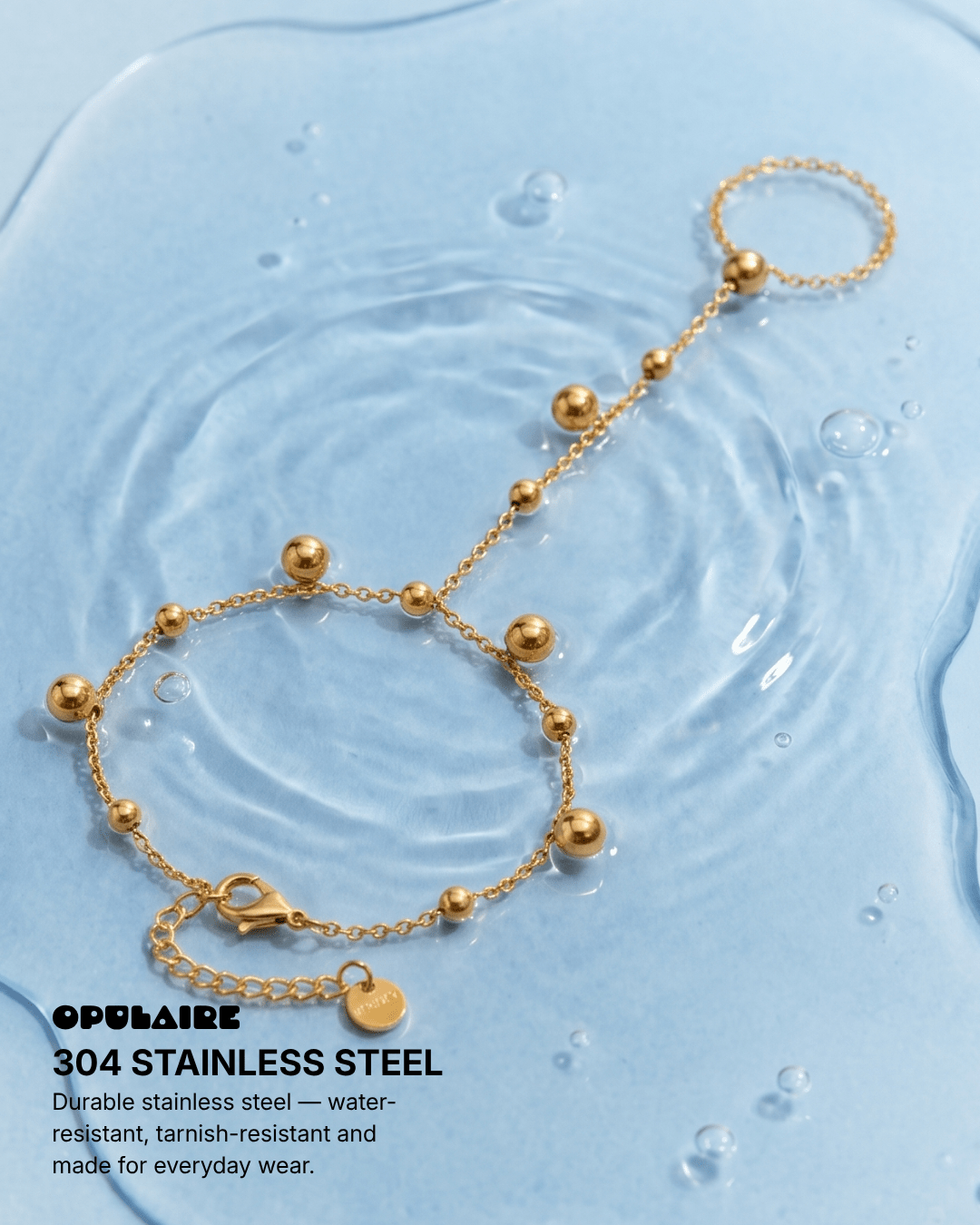 Milene hand chain - Opulaire - WATERPROOF jewelry - 