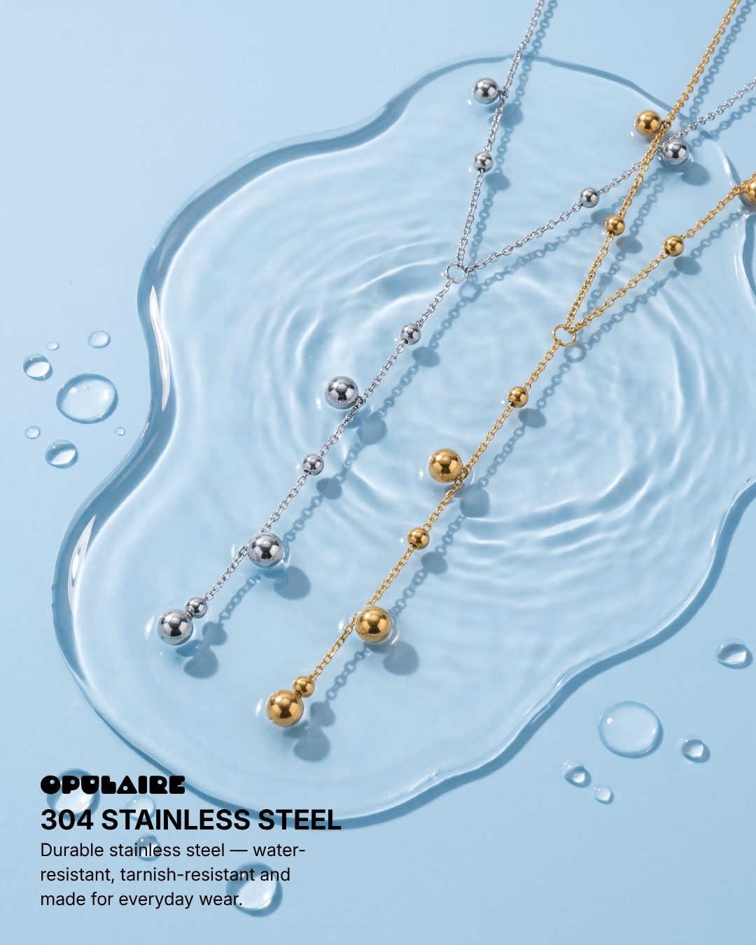 Milene necklace - Opulaire - WATERPROOF jewelry - 