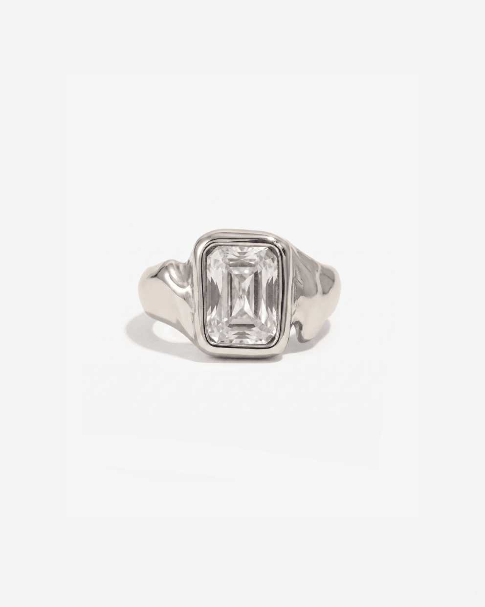 Nadia - Chunky stone ring - Stainless steel - Opulaire - WATERPROOF jewelry - EU 52 -