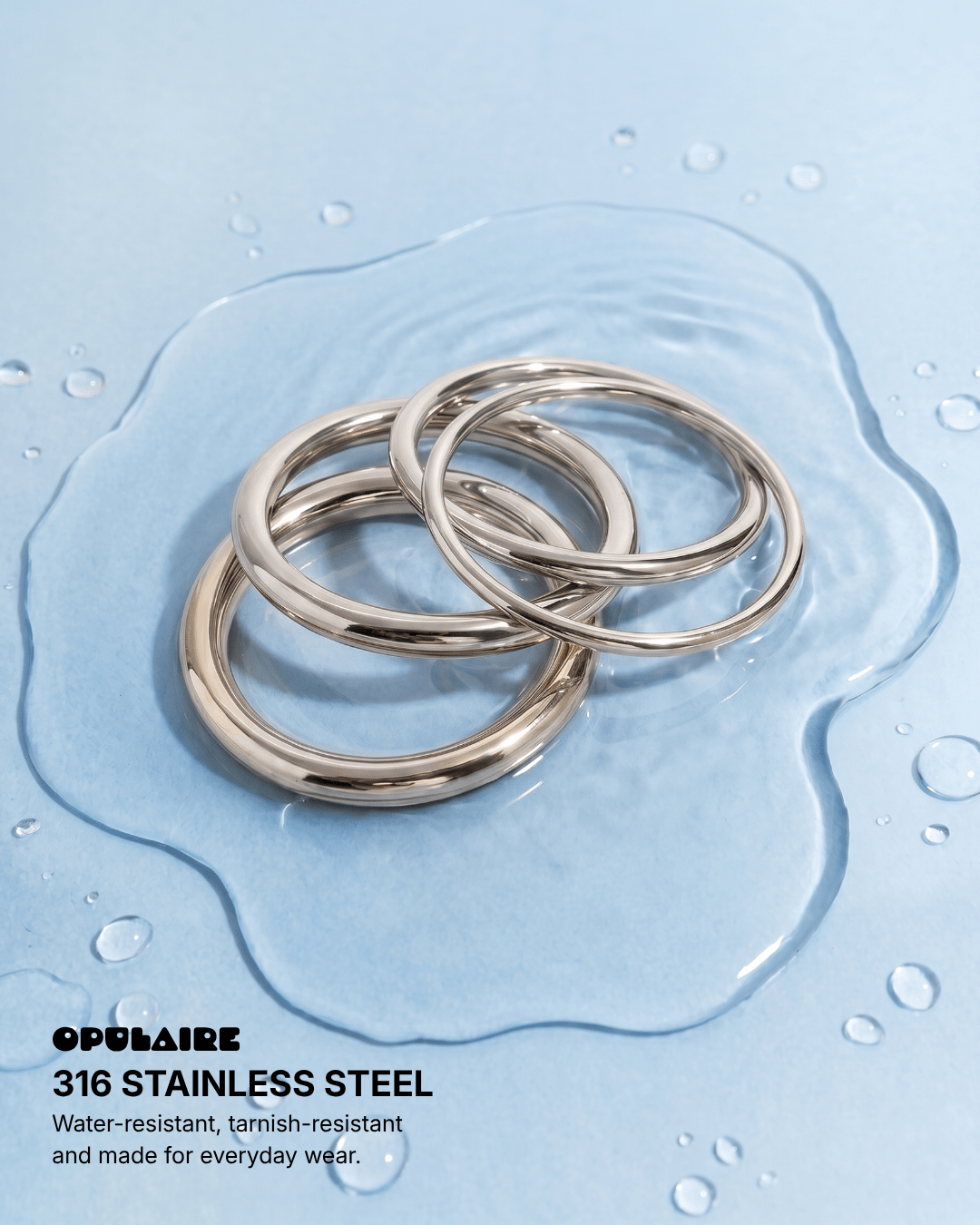 Nina bangle - Opulaire - WATERPROOF jewelry - 