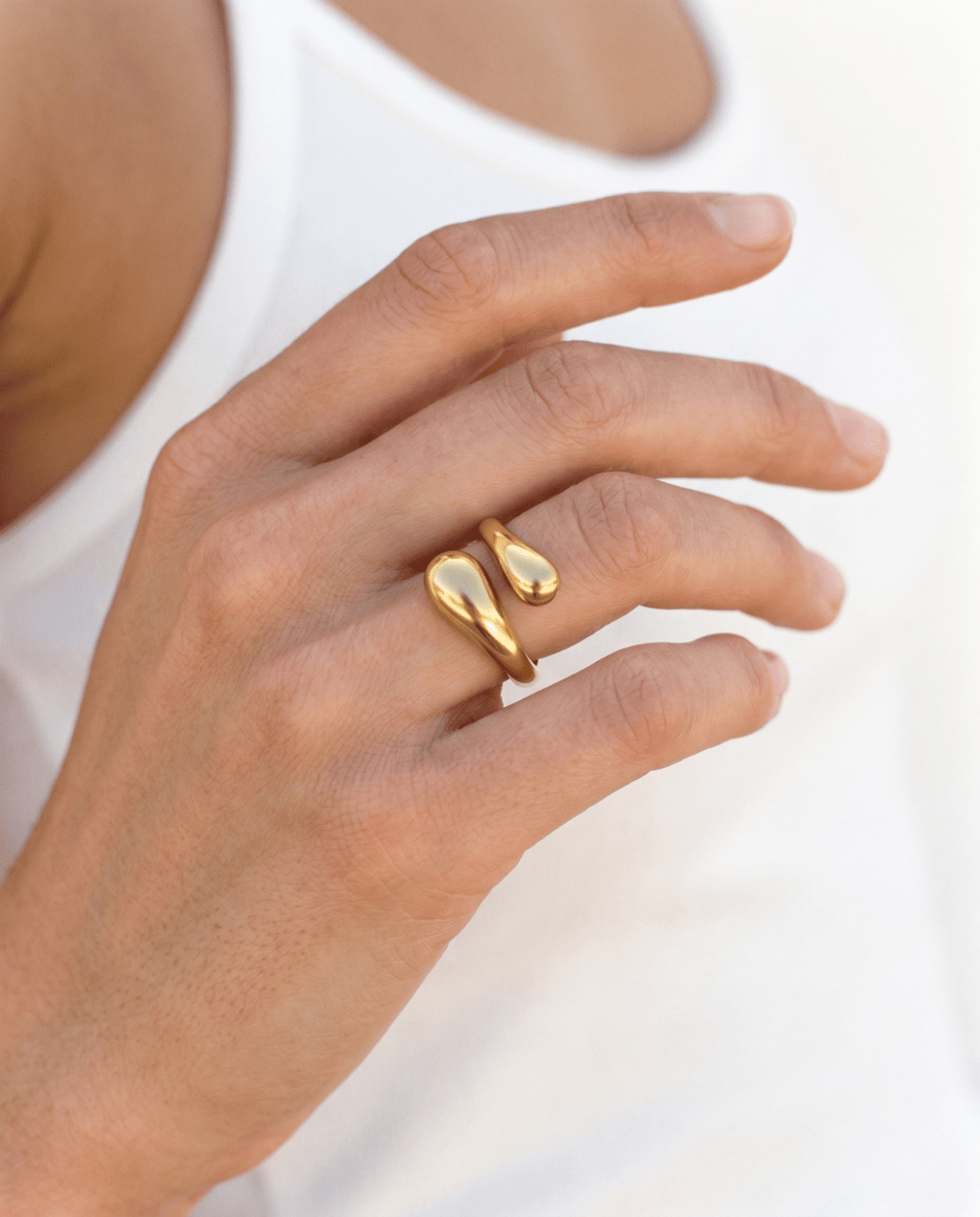Ola ring - Opulaire - WATERPROOF jewelry - Adjustable -