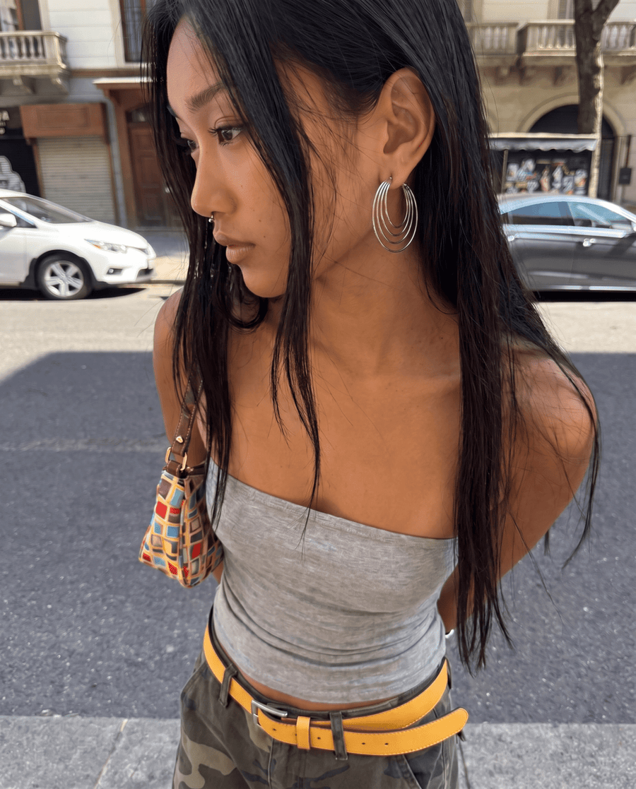 Pina - Double hoop earrings - Stainless steel