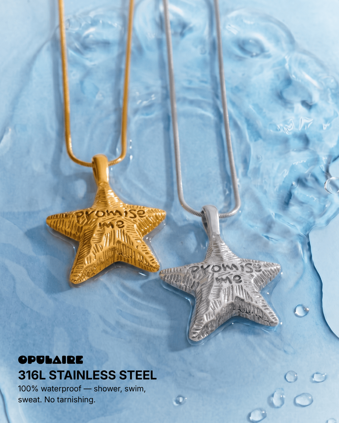 Promise necklace - Opulaire - WATERPROOF jewelry - 