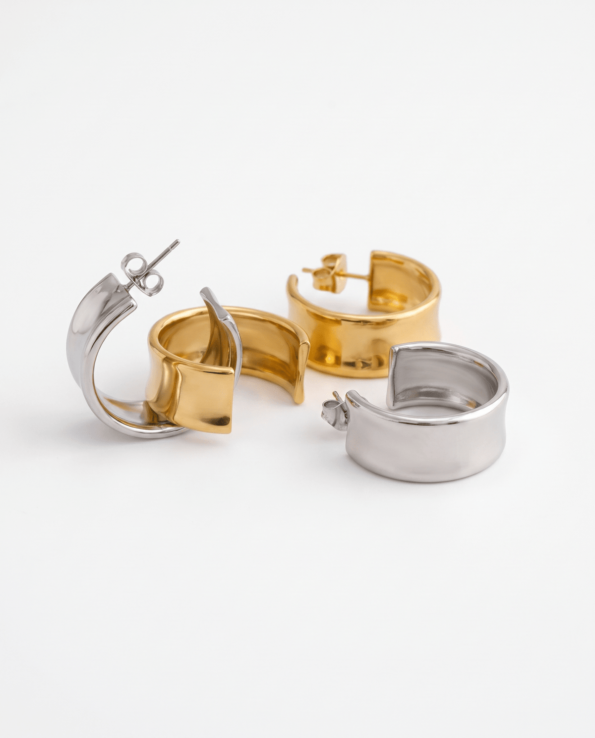Puck earrings - Opulaire - WATERPROOF jewelry - 