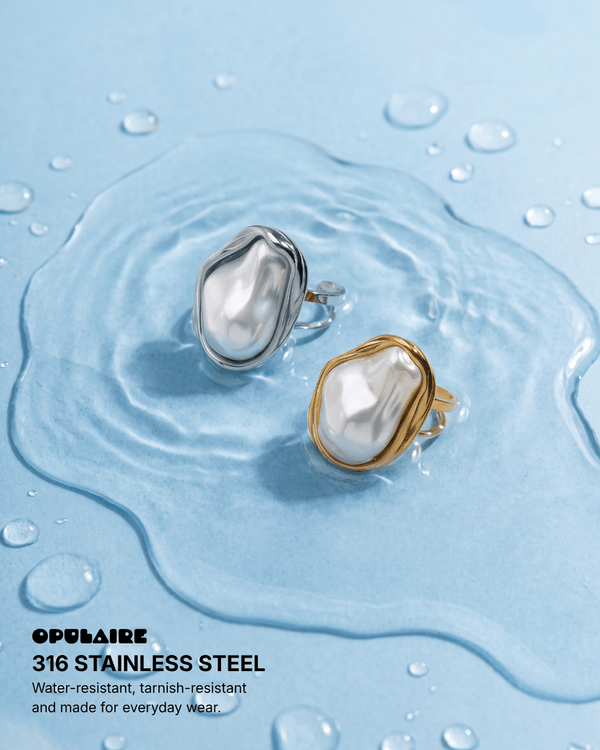 Ravenna ring - Opulaire - WATERPROOF jewelry - adjustable -