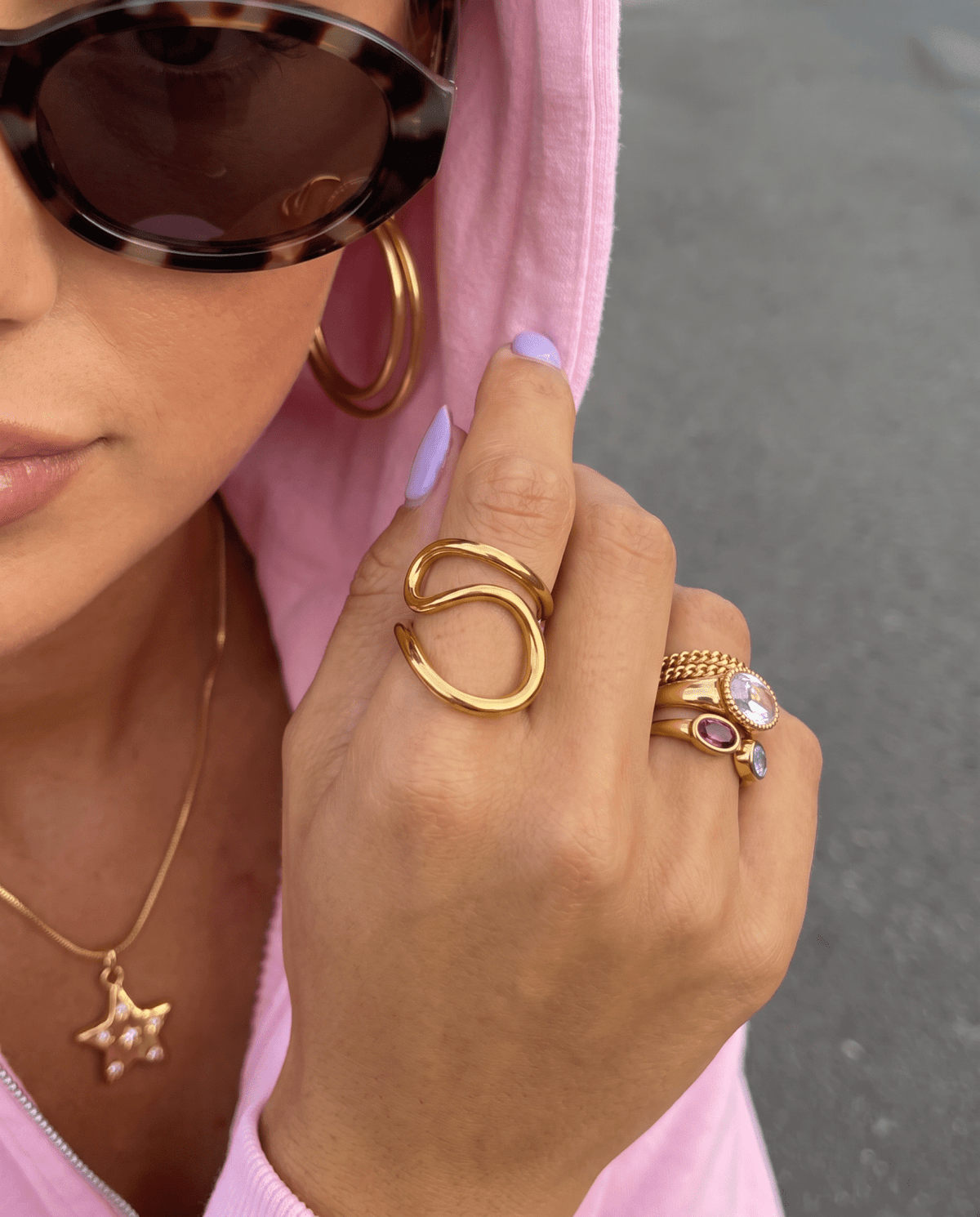 Rofa ring - Opulaire - WATERPROOF jewelry - Adjustable -
