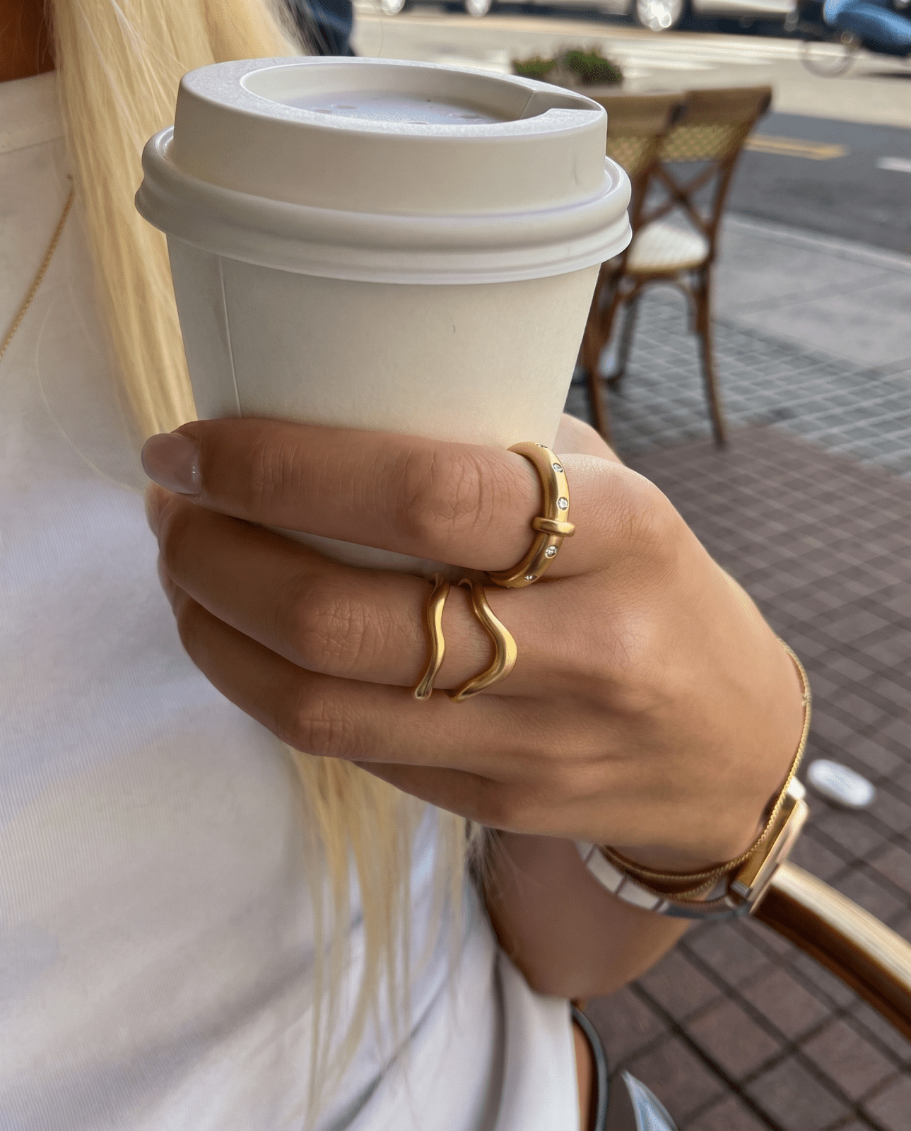 Rosa ring - Opulaire - WATERPROOF jewelry - Adjustable -