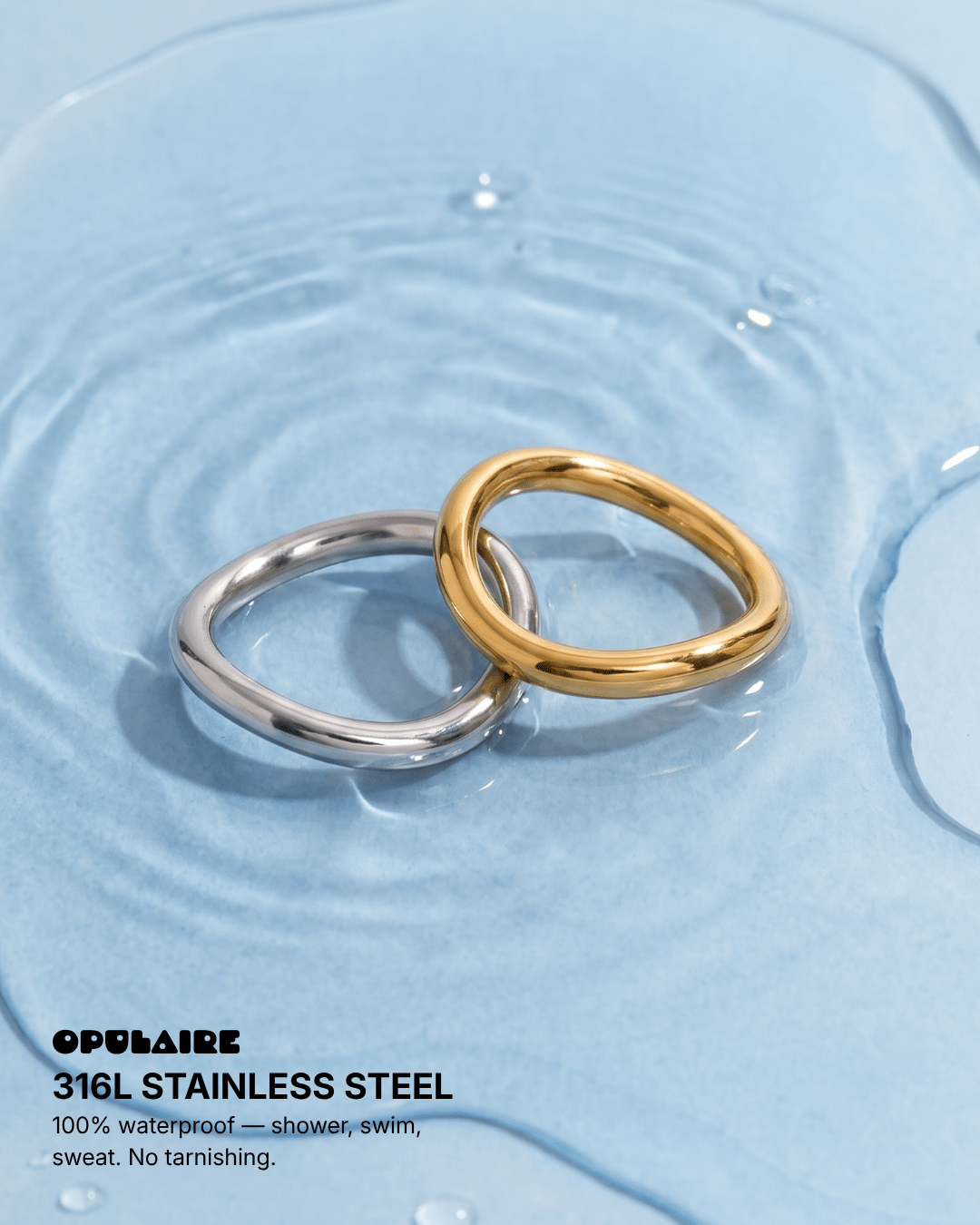 Roxy rings - Opulaire - WATERPROOF jewelry - EU 52 -