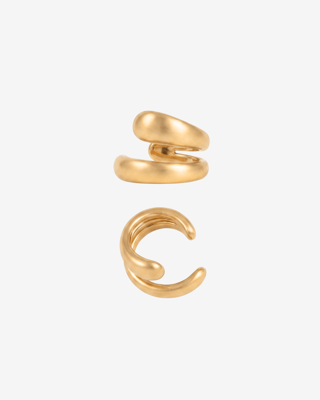 Sage ear cuffs - Opulaire - WATERPROOF jewelry - Gold -