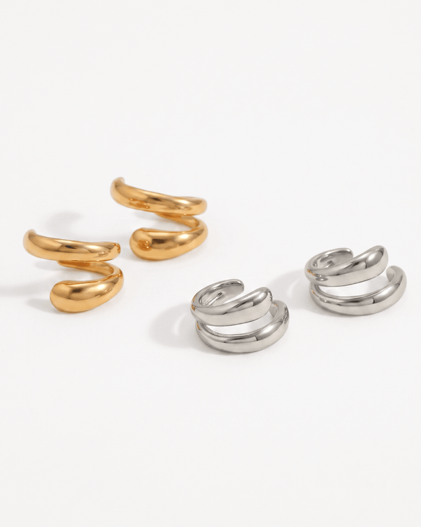 Sage ear cuffs - Opulaire - WATERPROOF jewelry - 