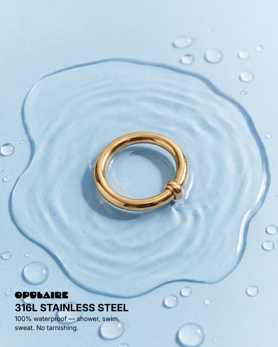 Sanne ring - Opulaire - WATERPROOF jewelry - EU 52 -