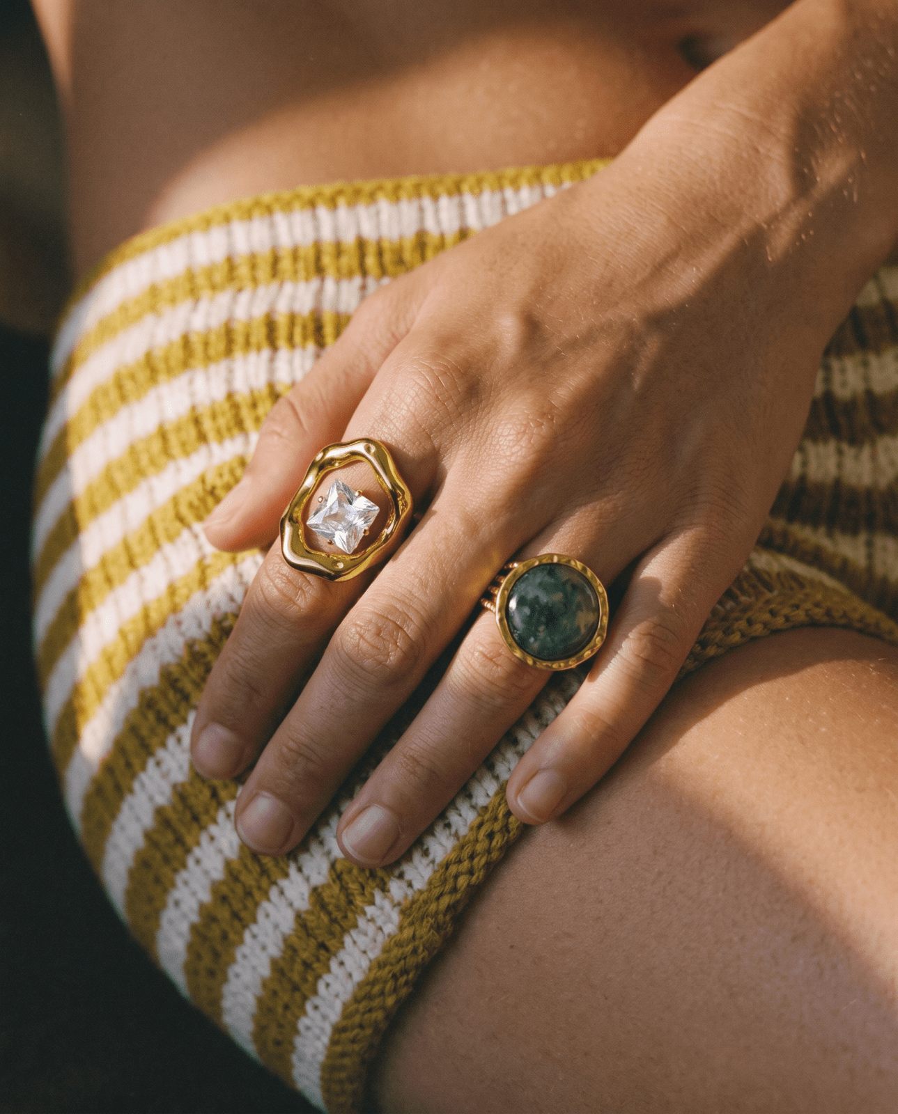 Seda ring - Opulaire - WATERPROOF jewelry - Adjustable -