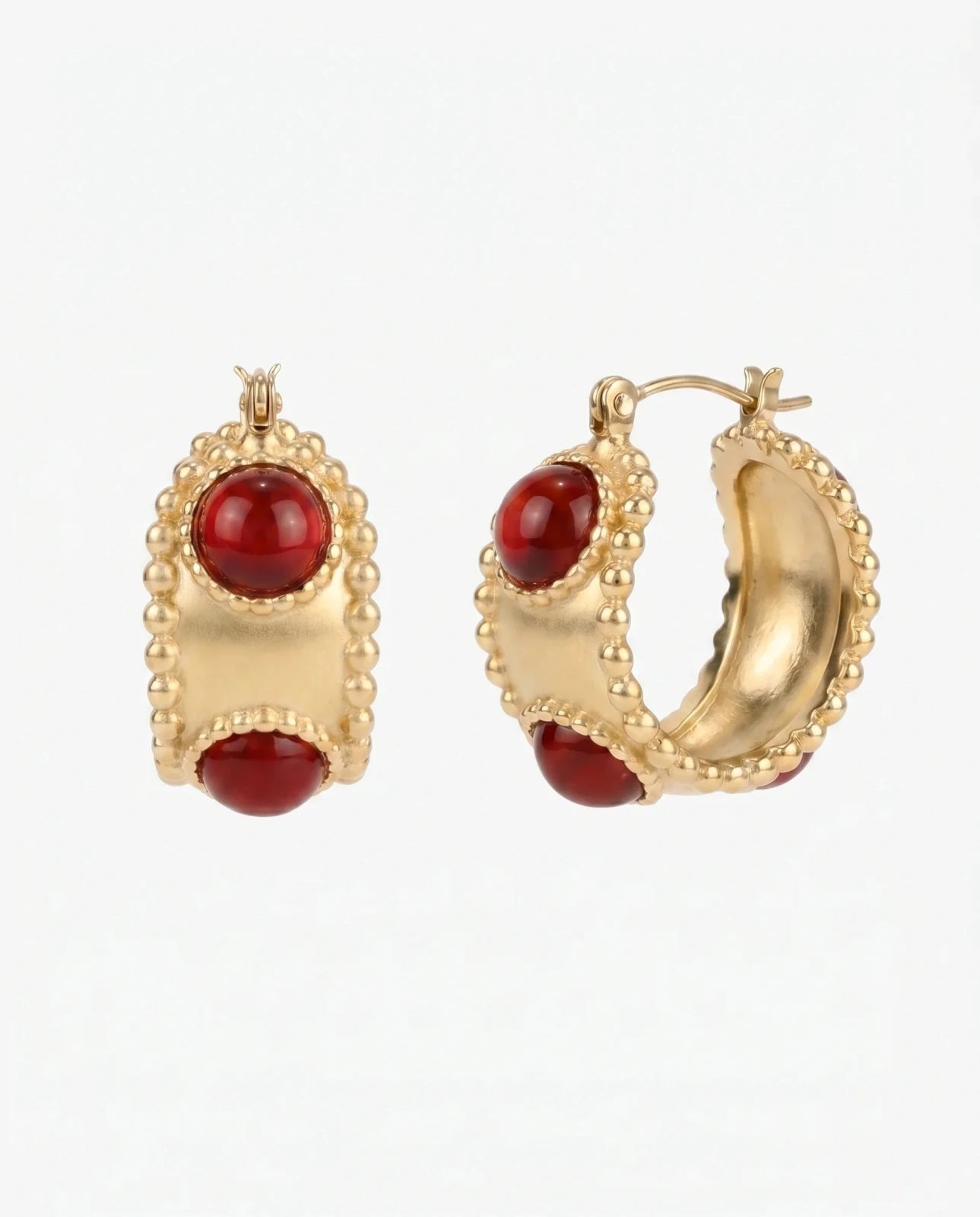 Seraphine earrings - Opulaire - WATERPROOF jewelry - Red -