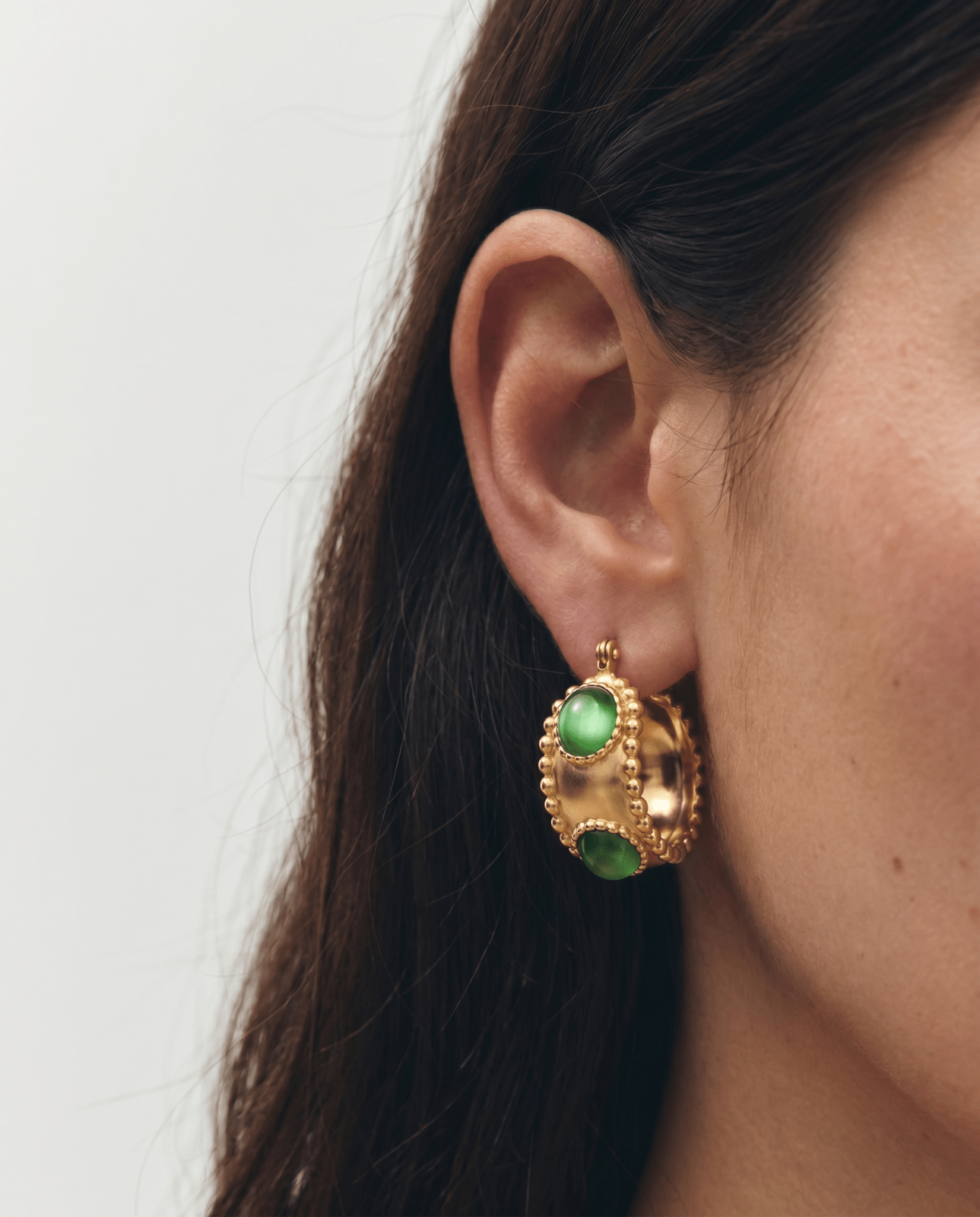Seraphine earrings - Opulaire - WATERPROOF jewelry - Green -