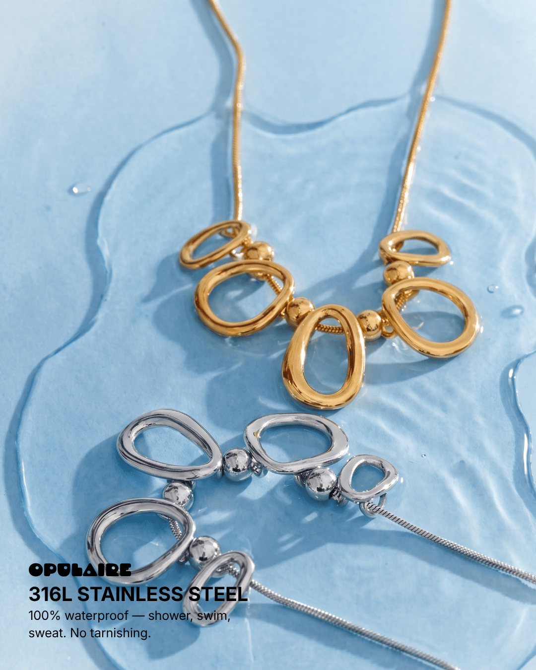 Skyler necklace - Opulaire - WATERPROOF jewelry - 