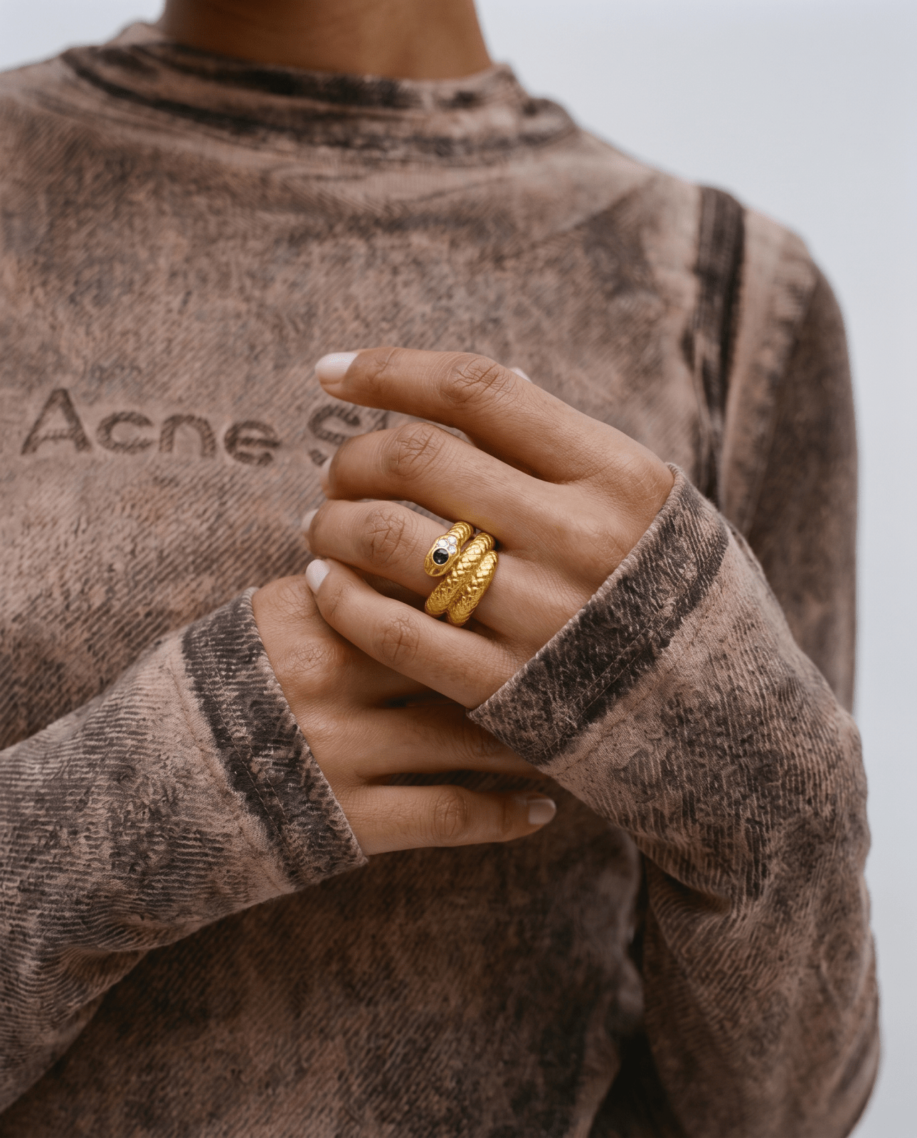 Snake ring - Opulaire - WATERPROOF jewelry - EU 54 -