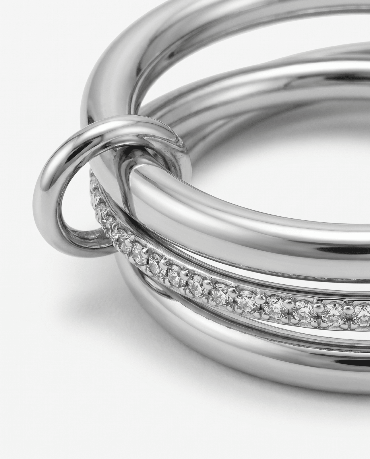 Spina - Stacked ring - Stainless steel - Opulaire - WATERPROOF jewelry - EU 52 -