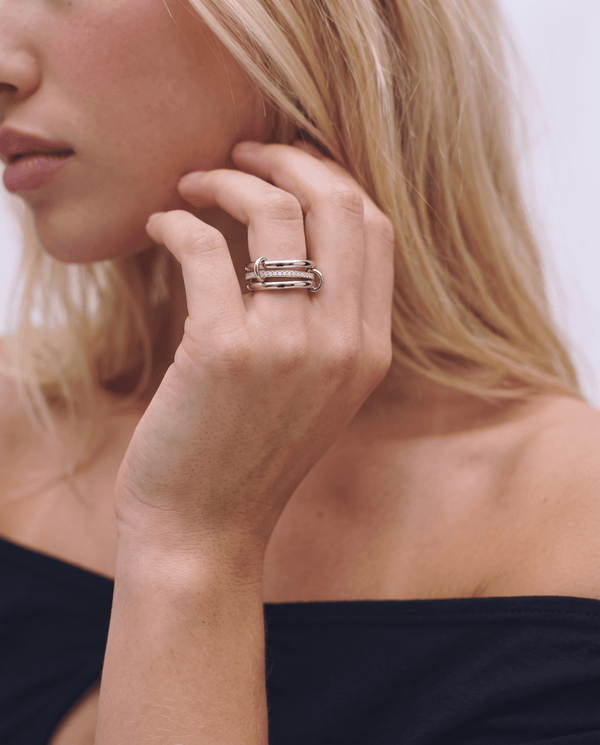 Spina - Stacked ring - Stainless steel - Opulaire - WATERPROOF jewelry - EU 52 -