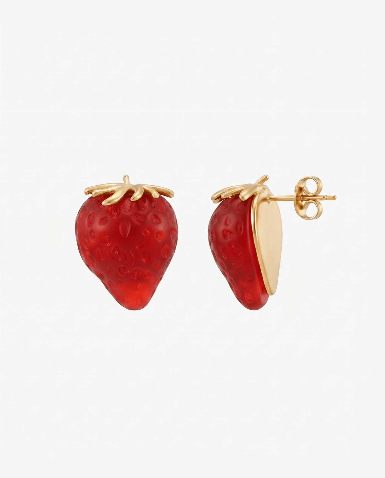 Strawberry earrings - Opulaire - WATERPROOF jewelry - 