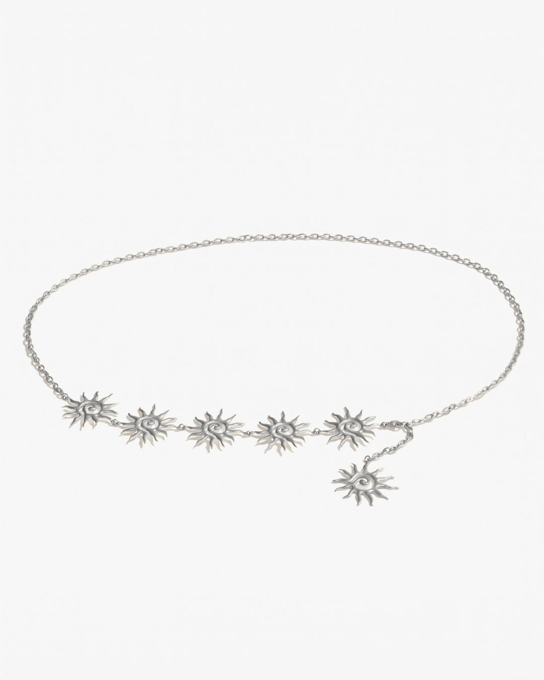 Sunny belly chain - Opulaire - WATERPROOF jewelry - Silver -