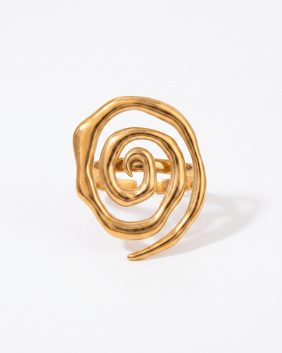 Turin ring - Opulaire - WATERPROOF jewelry - Gold - Adjustable