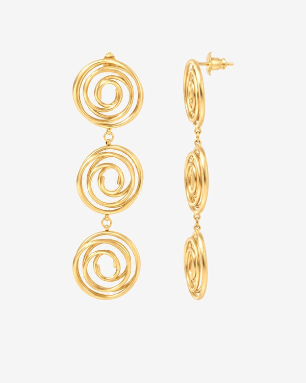 Twirl earrings - Opulaire - WATERPROOF jewelry - 