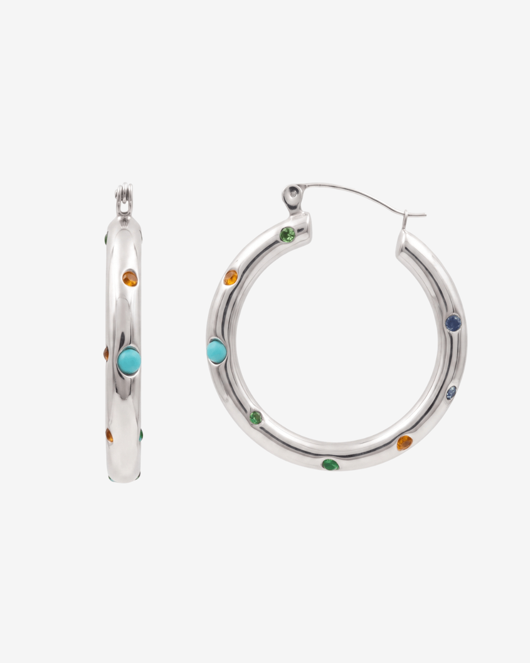 Val earrings - Opulaire - WATERPROOF jewelry - Silver -