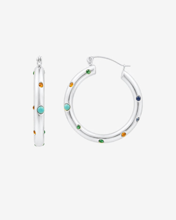 Val earrings - Opulaire - WATERPROOF jewelry - Silver -
