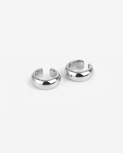 Zara - Chunky ear cuffs set - Stainless steel - Opulaire - WATERPROOF jewelry - 