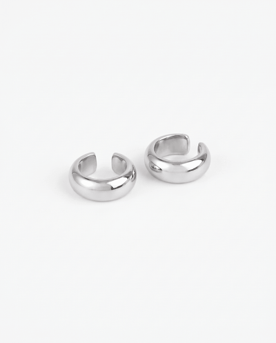 Zara - Chunky ear cuffs set - Stainless steel - Opulaire - WATERPROOF jewelry - 