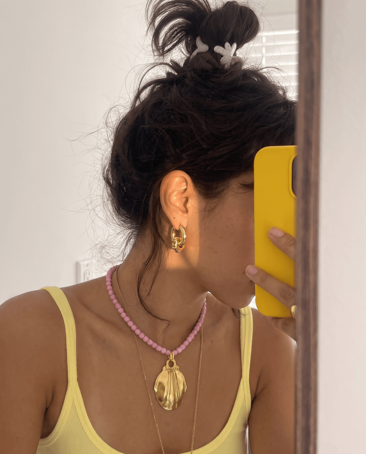 Ziva - Chunky huggie hoop earrings - Stainless steel - Opulaire - WATERPROOF jewelry - 