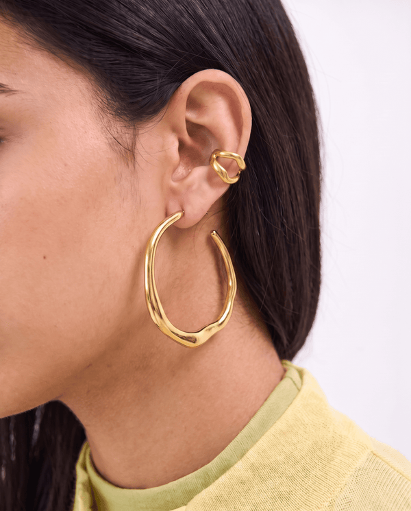 Ziya ear cuffs - Opulaire - WATERPROOF jewelry - Gold -