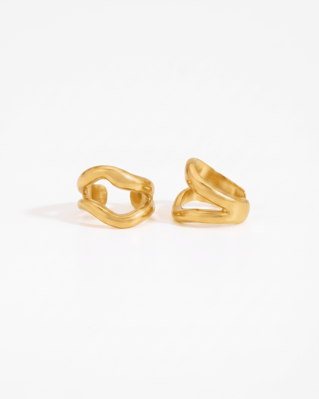 Ziya ear cuffs - Opulaire - WATERPROOF jewelry - Gold -