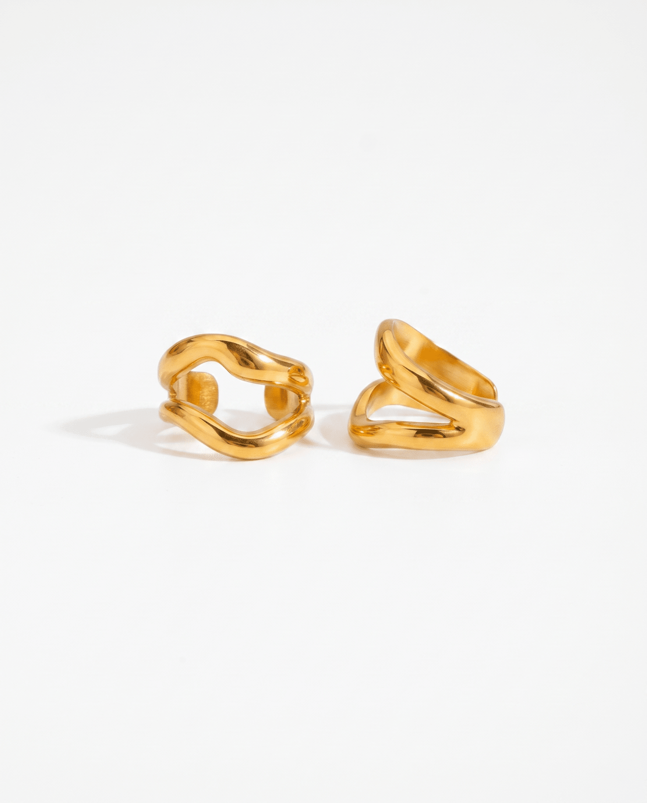 Ziya ear cuffs - Opulaire - WATERPROOF jewelry - Gold -